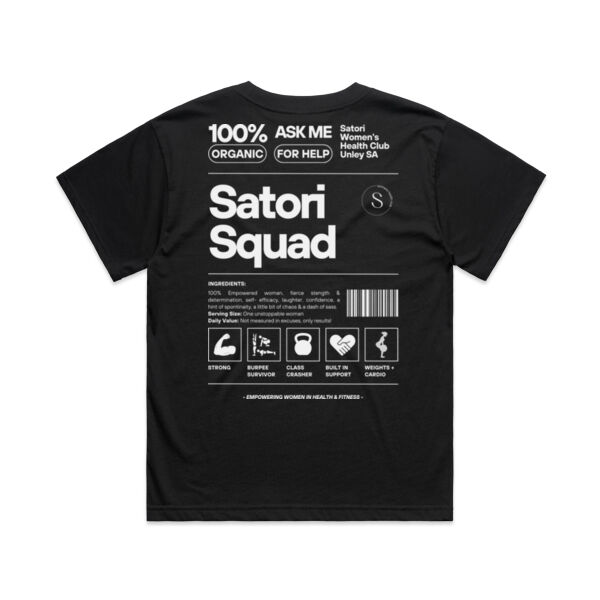 SATORI SQUAD, LUXE OVERSIZED TEE - BLACK Thumbnail