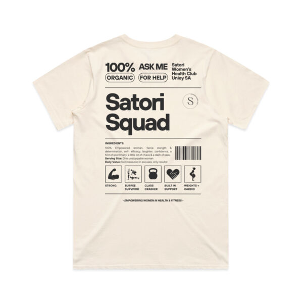 SATORI SQUAD, LUXE OVERSIZED TEE - ECRU Thumbnail